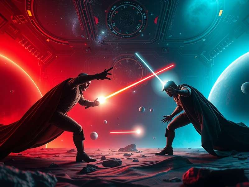 Intergalactic Champion X space battle scene